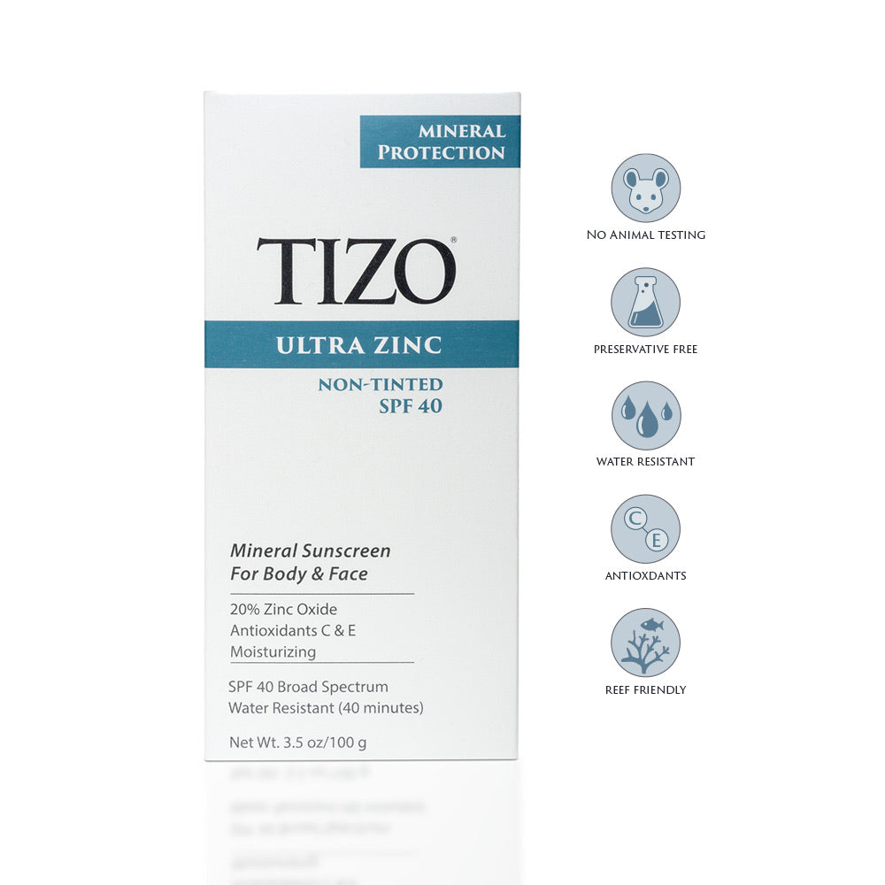 TiZO Ultra Zinc Body & Face Mineral Sunscreen SPF 40 (2 options) - MASLA Skincare